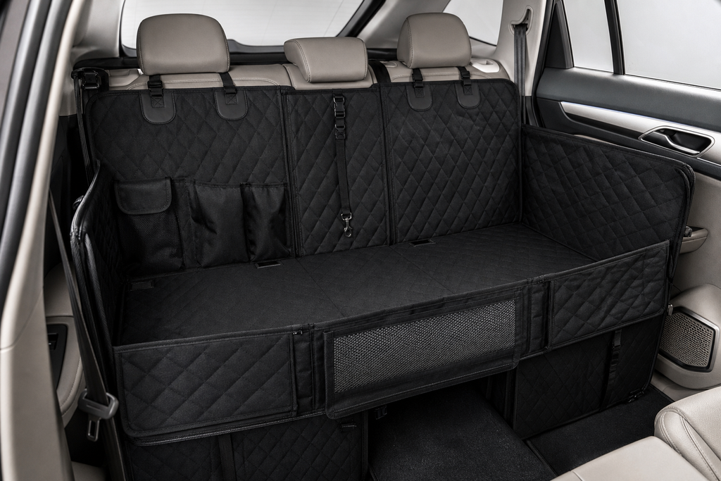 PawDeck hard-bottom dog backseat extender product detail